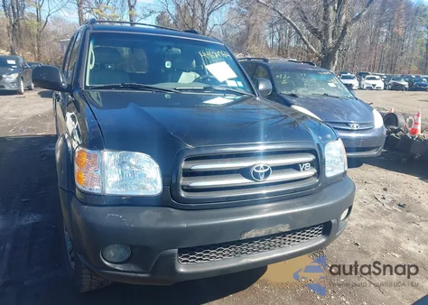 2003 Toyota Sequoia Limited V8 z USA, uszkodzony, nr VIN 5TDBT48A63S144383